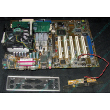 Материнская плата Asus P4PE (FireWire) с процессором Intel Pentium-4 2.4GHz s.478 и памятью 768Mb DDR1 Б/У (Истра)